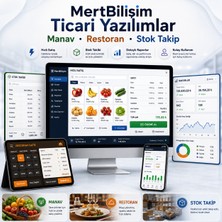 Mert Bilişim Mertbilişim Ticari Yazılım Paketi – Manav, Restoran, Hızlı Satış, Stok Takip ve Raporlama Programı