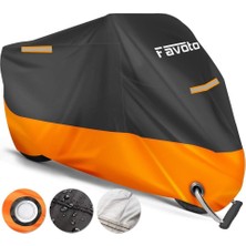 Favoto Xxxl Geliştirilmiş Motosiklet Brandası, Su Geçirmez, Rüzgar ve Uv Korumalı