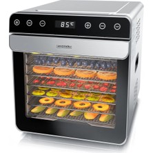 Arendo Paslanmaz Çelik Gıda Kurutucu 8 Katlı, 700W, Sessiz, Bpa Içermez, Meyve, Sebze, Et ve Balık Kurutucu