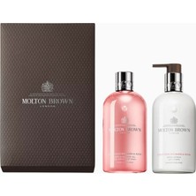 Molton Brown Rhubarb-Rose Lüks Duş Jeli ve Losyon Hediye Seti