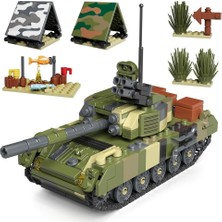 T-72B3 Tank Yapım Seti, 513 Parça, Askeri Model Kit ve Kamp Aksesuarları