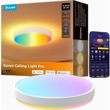 Govee Goovee Rgbıc Tavan Lambası, 48,5 W, Akıllı LED & Arka Aydınlatmalı