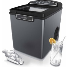 Arendo 1.8l Paslanmaz Çelik Buz Makinesi Bpa Free, Hızlı Üretim, 2 Boy Buz Seçeneği