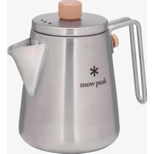 Snow Peak Field Barista Kettle Paslanmaz Çelik Dökme Kahve ve Çay Demliği 14×19×13 cm