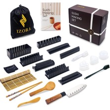 Izora Sushi Yapma Seti, Bambu Kalıplı, Sashimi Bıçaklı, Başlangıç Kılavuzlu