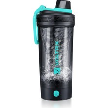 Voltrx Galyum Elektrikli Shaker Şişe, 24 Oz, Usb-C Şarjlı, Bpa Içermez, Tritan Gövde