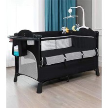 Teknum 4'ü 1 Arada Bebek Yanı Beşik Co-Sleeper, Çok Fonksiyonlu Peacock Mavi