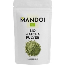Mandoi Organik Matcha Tozu 200 G Premium Kalite Smoothie, Latte, Pişirme Için