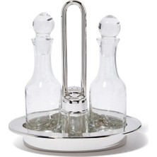 Zanetto Cruet Gümüş ve Cam Seti, Italyan El Işçiliği