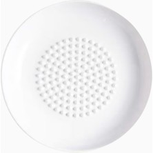 Crate & Barrel Crate&barrel Beyaz Seramik Sarımsak Rendeleme Özellikli Tabak, Çok Amaçlı Porselen