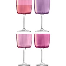 Lsa Gems Jade 4’lü Bardak Seti El Yapımı Fluted Desenli 400 ml