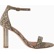 Kurt Geiger Perspex 90 Crystal Houndstooth Sandals, 90MM Topuk ve Zarif Tasarım