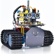 Keyestudio Akıllı Robot Tank Araba Kiti, Arduino Için Işık/ultrasonik Takip, Kızılötesi & Bluetooth