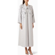 Ruya Studio Fonksiyonel ve Şık Drape Yapısı ile Boncuk Süslemeli Abaya Modası