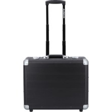 Alumaxx 47 cm Siyah Laptop Bölmeli Pilot Tipi Iş Valizi, 2 Tekerlekli, Alüminyum