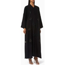 Rauaa Official 3D Çiçek Detaylı Abaya Rahat Tasarım ve Şık Tarz Için Ideal Seçim