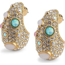 Kurt Geiger Mix Pave Opal Küpe, Işıltılı Opal ve Kristal Detaylar