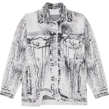 PH5 Hana Denim Desenli Oversize Ceket