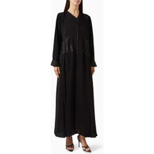 Rauaa Official Modern Abaya ile Şıklığı Yakalayın Tie-Up Panel Detaylı ve Ince Tasarım