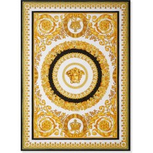 Versace Crete De Fleur Plaj Havlusu, Pamuklu, Versace Lüks & Baskılı Tasarım