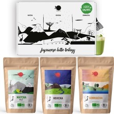 Origeens Organik Matcha Latte Seti 3X50G, Matcha, Hojicha, Genmaicha Tozu