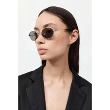 American Rag Cie Unisex Ince Metal Oval Güneş Gözlüğü - 100% Doğal Asetat ve Yüksek Kalite Lensler