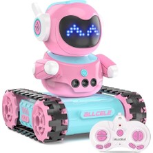 Allcele LED Gözlü Rc Robot Tank Oyuncak, Müzikli ve Konuşma Özellikli, Çocuklar Için
