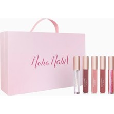 Noha Nabil Noha Nabıl Gloss Boss Lip Gloss Collection Set, Lüks Nemlendirici ve Hacim Veren Dudak Parlatıcısı
