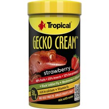 Tropical Gecko Cream Strawberry Çilekli Gecko Yemi 100ML 50GR