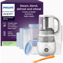 Philips 4'ü 1 Arada Bebek Maması Hazırlayıcı Buharlı Pişirme & Mikser