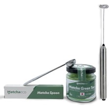 Matchaeco Modern Matcha Başlangıç Seti, 50G Törensel Japon Matcha, Elektrikli Çırpıcı & Kaşık Dahil