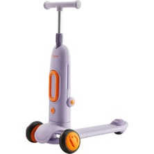 Baby Care Vilotte Manuel Çocuk Scooter, Işıklı Tekerlekli, 4 Kademeli Yükseklik Ayarlı