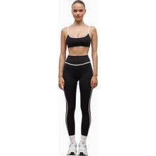 Because Of Alice Base Contrast Trim Leggings Yüksek Bel Şekillendirici Kadın Tayt