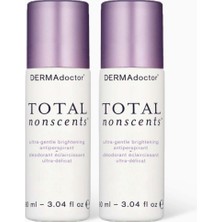 DERMAdoctor Total Nonscents Aydınlatıcı Ter Önleyici Değer Paketi 2X90 Ml, Hassas Ciltler Için