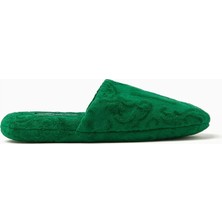 Dolce & Gabbana Casa Pamuklu Havlu Jakarlı Terlikler, Çiçek Damask Desenli, Lüks & Konforlu