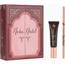 Noha Nabil Noha Nabıl Brow Power Set, Feather Up Brow Gel-Graphic Brow Pencil ile Kusursuz Kaş Tanımı