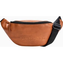 Farmhood Memphis Deri Kemer Çantası, 34 Cm, Lüks, Yüksek Kaliteli Hakiki Deri