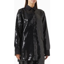 16Arlington Marley Sequin-Işlemeli Linen Gömlek