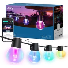 Eufy Dış Mekan Işık Zinciri E10, 30 Smart Rgbww Led, IP65 Su Geçirmez, Aı Kontrolü
