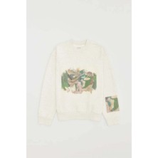 American Rag Cie Kanada Yapımı Pondscum Sweatshirt - Orijinal Sanat ve Rahat Kesim