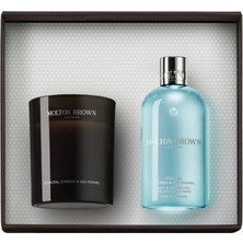 Molton Brown Coastal Cypress-Sea Fennel Lüks Mum ve Duş Jeli Hediye Seti