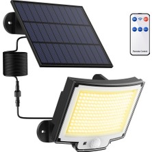 Topabol 228 LED Solar Dış Mekan Işıkları, 270° Aydınlatma, IP65 Su Geçirmez, 3 Modlu, Geniş Güneş Paneli