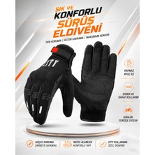 Assa Moto Assamoto Siyah Softshell 4 Mevsim Motosiklet Eldiveni Reflektörlü Gizli Korumalı Suya Dayanıklı City