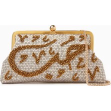 Sarah's Bag Dokuma Kumaştan Hobb Honeycomb Klasik El Çantası, El Yapımı & Zarif