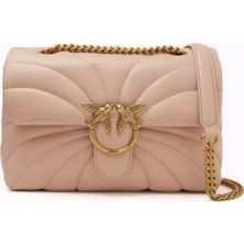 Pinko Kapitone Nappa Love Mini Şişme Çanta, Şık & Çok Yönlü