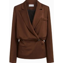 16ARLINGTON Ardo Jacket Saten Blazer Ceket