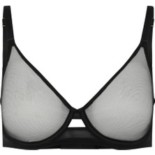 Agent Provocateur Lucky Bra Black - Şeffaf Tül, Kalıplı Tellerli Sütyen, Konforlu ve Şık Tasarım