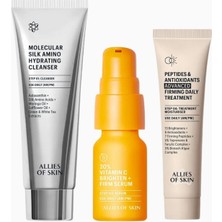 Allies of Skin Allıes Of Skın Günlük Sıkılaştırıcı Üçlü Set,c Vitamini, Temizleyici ve Nemlendirici