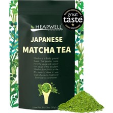 Heapwell Premium Japon Matcha Çayı 50G Shizuoka Menşeli, 1. Hasat, Ödüllü ve Saf Toz Çay