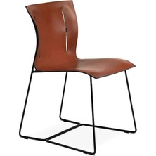 Walter Knoll Knoll Cuoio Deri Sandalye, Esnek Sırtlı, Minimalist, Ödüllü Tasarımlı, Eoos Imzalı